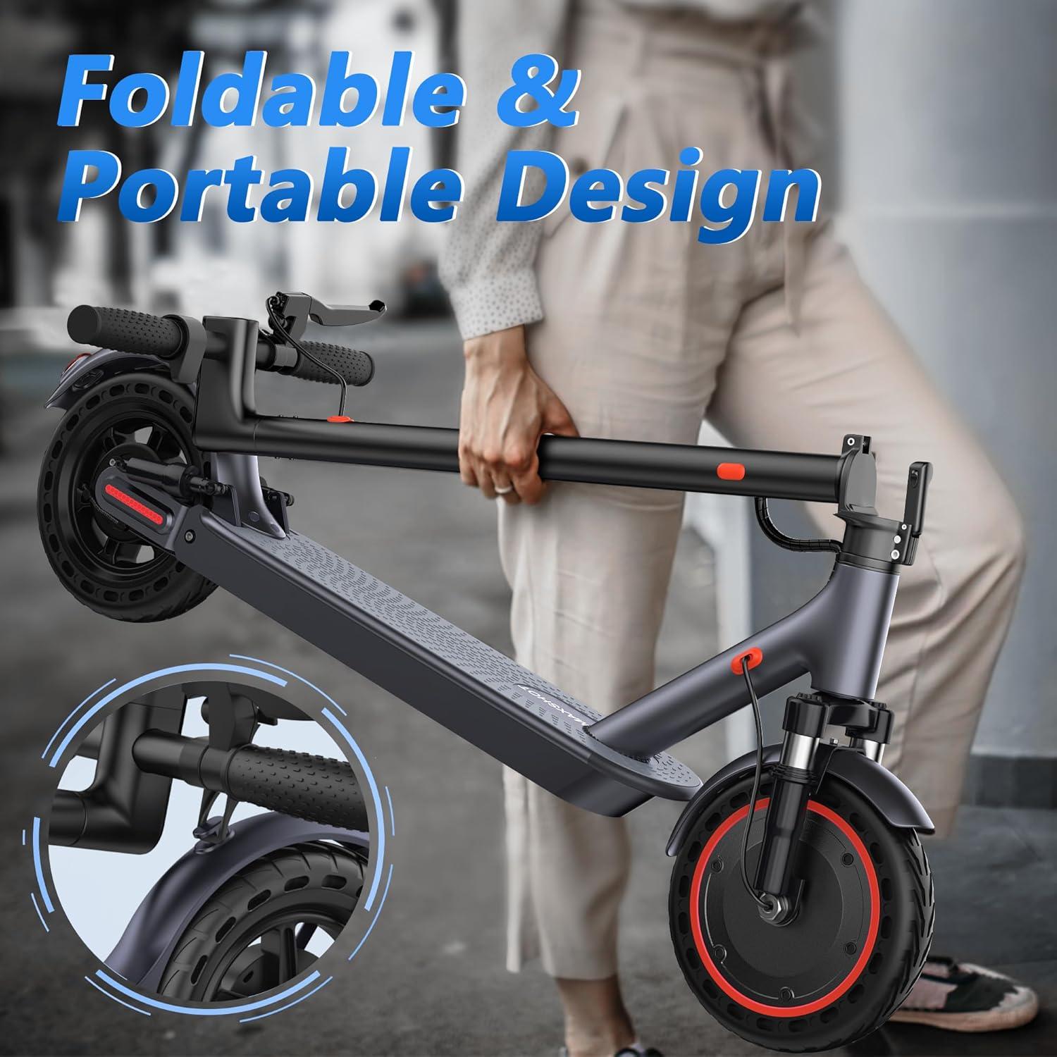 Electric Scooter For Adults Up To 21 MPH With 19 Miles Range